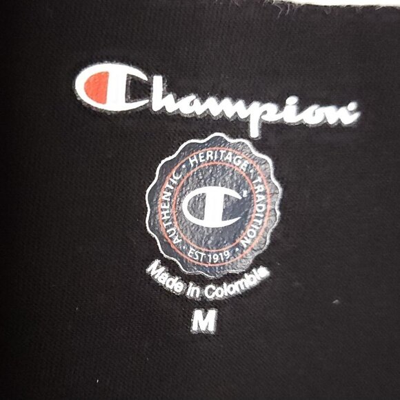 Champion Womens University Of Missouri Black Distressed Look Shirt Medium - Picture 4 of 5